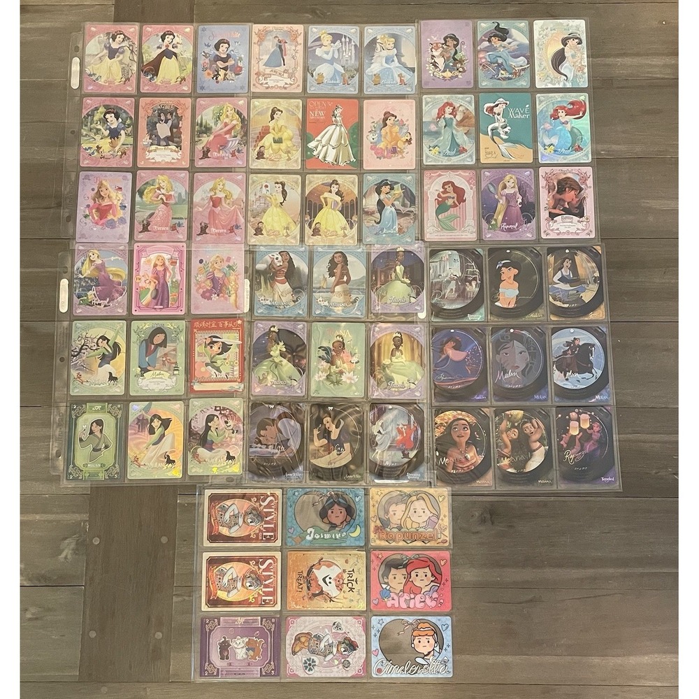 HUGE LOT OF 80+ Shining Soul Cardfun Disney Princess Happy Ending Art Rare Art